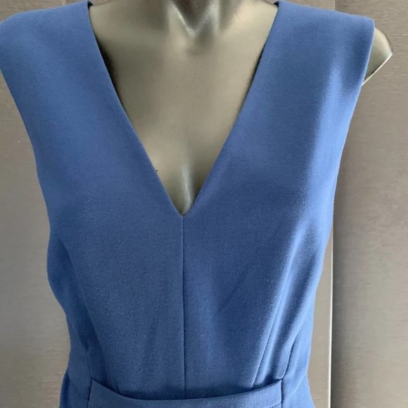 DVF Blue Work Dress | 8 - Picture 3 of 5